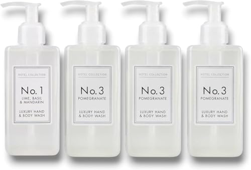 Image of Ark Future 4x Luxury Scented Hand & Body Wash 250ml Each – Lime Basil Mandarin & Pomegranate – Moisturising Hotel Collection-Inspired Wash