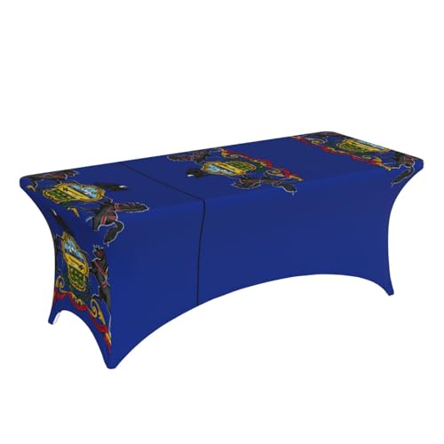 Nappe élasthanne imprimé drapeau Pennsylvanie pour table 1.8m - 4