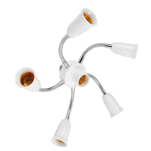 Portalámparas LED 3 en 1/4 en 1/5 en 1/6 en 1 E27 Base Splitter Luz LED