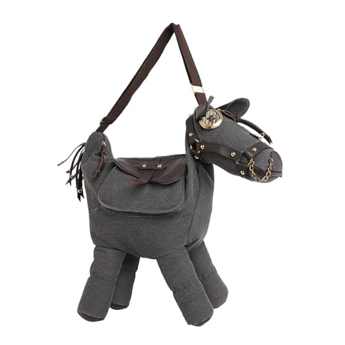 Sacs à main pour femme, sac à main en forme de cheval, sac à main fantaisie en forme d'animal avec design élégant, accessoire de mode avec matériau...