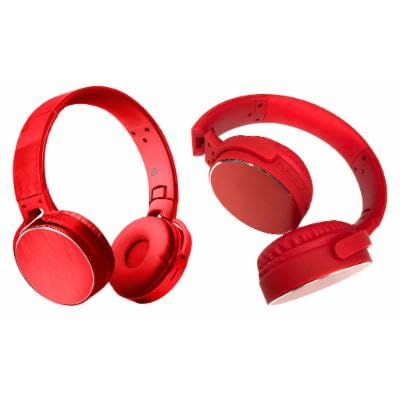 212 Main Swivel Wireless Stereo Headphones, Red