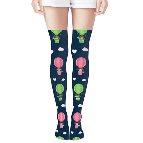 Novelty Knee High Funky Socks Cute Gifts For Women Girls Holiday Party