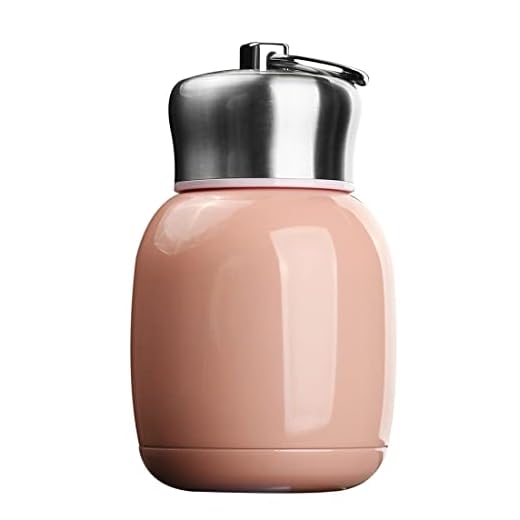 7oz/200ML Small Mini Vacuum Insulated Water Bottle Portable Leakproof Travel Mug Stainless Steel Cold and Hot Thermal Flask for Kids Children Women School Office Lunch Coffee Milk Tea (Peach pink)