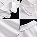 Shinywear Fake Collar Detachable Collar for Womens Dickey Collar Inserts White Collar Half Shirts Ruffled Peterpan Faux False Collar Blouse