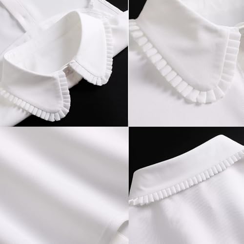 Shinywear Rhinestone Fake Collar Detachable Dickey Collar Blouse Half Shirts Peter Pan Faux False Collar for Women3