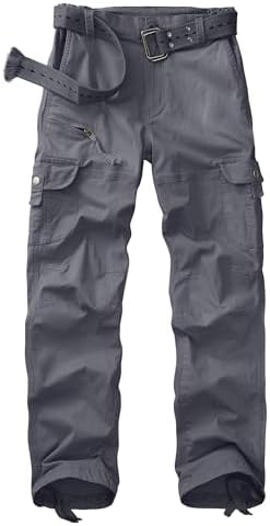 yeyity Cargohose Damen Hosen Multi Taschen Baumwolle Arbeitshose | Relaxed-Fit Atmungsaktiv Outdoorhose Trekkinghose Stretch Wanderhose Militär Hose Streetwear Taktische Hose