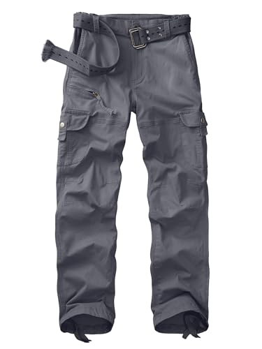 yeyity Cargohose Damen Hosen Multi Taschen Wanderhose Outdoorhose Baumwolle...
