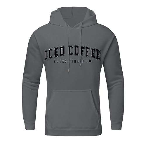 Hoodies for Men Long Sleeve Letter Graphic Print Hoodie for Mens Casual Oversize Fall Pullover Sweatshirt2