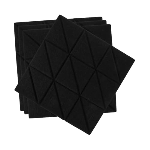 4pcs Almohadillas Aislantes Acústicas Autoadhesivas para Estudios en Casa Paneles de Pared Absorbentes de Sonido de Alta Densidad para Grabación Musical Diseño Ignífugo Instalación Fácil miniatura 1