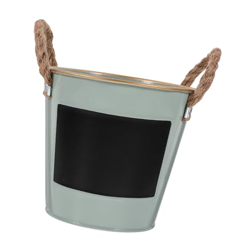 KITANDOVE Eisen-pflanzgefäß Für Drinnen Und Draußen Retro-blumentopf Blumeneimer Aus Eisen Pflanzentopf Mit Schöner Verarbeitung