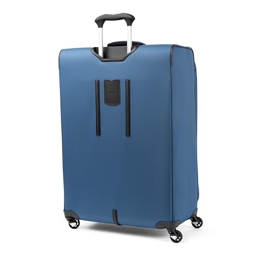 Image of Travelpro Maxlite 5 Softside Expandable Luggage with 4 Spinner Wheels, Lightweight Suitcase, Men and Women, Ensign Blue, 3-Piece Set (21 /25 /29)