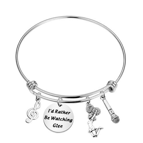 ENSIANTH Musical Comedy TV Show Inspired Gift Theater Drama Lover Gift I'd Rather Be Watching Actor Actress Bracelet (Watching Gl)