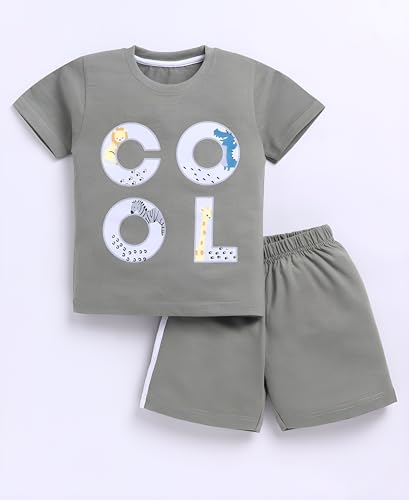 Image of Toonyport Boys Summer 3 Packs Of T-shirts and Shorts Combo Set (Multicolors)