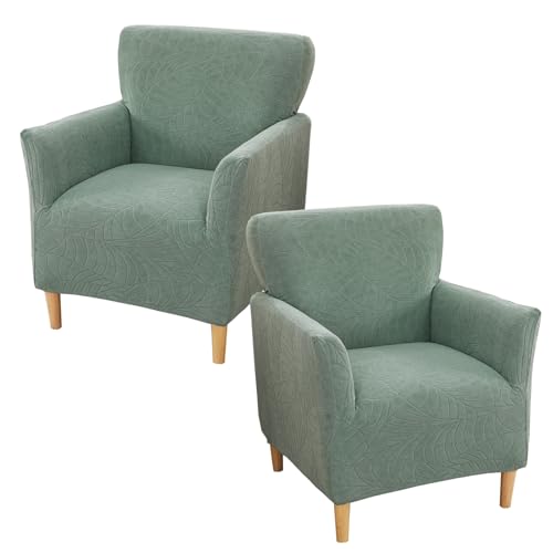 GOSTADY Stretch Chair Covers Armchair Slipcovers for Living Room,Green
