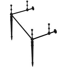 Kingston Brass VPB33280 Edwardian Brass Console Sink Legs, Matte Black
