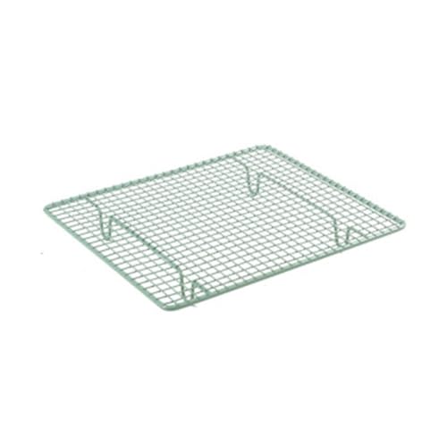 VKEID Rejilla de Enfriamiento Rejilla for Enfriar Pasteles, Rejilla for Enfriar Pan, Herramienta Antiadherente for Hornear Rejillas para Cocinar y Hornear (Color : Green, Size : 26.3x22.5cm)