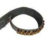 Canana Porta Cartuchos Fabricada en Polipiel Gris y Serraje para Calibre 20 para 27 Cartuchos Modelo 5