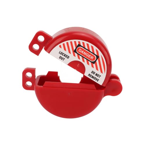 VOANZO Gasflaschen-Verriegelungsventilschloss mit Sicherheitsvorhängeschloss, hitze- und schlagfestes Lockout-Tagout-Gerät für die Sicherheitsabschaltung von Gashähnen
