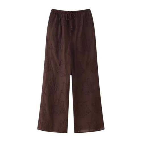 Women's Embroidered High Waist Lace-Up 2-Piece Suit of Vintage O-Neck Casual Vest4