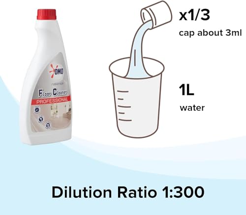 Roborock Offizieller Original Bodenreiniger, für Dyad Pro Combo/Dyad Pro und allen Roborock Staubsauger Roboter, Verdünnungsverhältnis 1:300, 480 ml