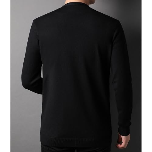 Men's Long Sleeve Cardigan Sweaters Casual Lightweight Button Knitted Sweater Slim Fit V-Neck Cable Knit Cardigans2