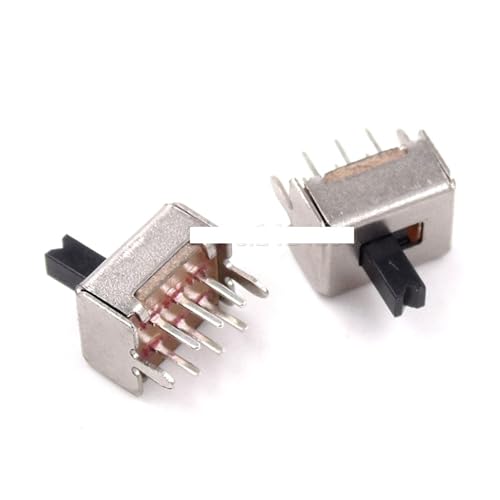 Interrupteur à bascule SS22D07 2P2T 6 broches DPDT vertical 4mm pour PCB