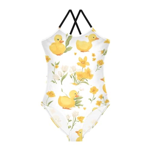 Tree Flower Girl's Swimsuit 1 Piecing Toddler Swim Suits for Girls Bathing Suits Girls Beach Swimwear