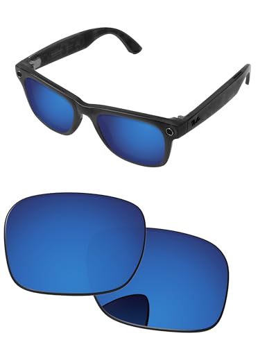 Image of Replacement Lenses for Ray-Ban Meta Wayfarer RW4006 & RW4012 50mm AI Glasses Deep Water Pro+ Anti-reflective Polarized
