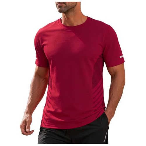 T-Shirt Homme de Sport en Coton pour Randonnée et Quotidien