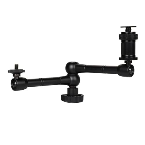 Image of 11-Inch Articulating Magic Arm with Adjustable Super Clamp - Flexible Friction for DSLR Camera Rig, LCD Monitor, LED Light, and Video Accessories