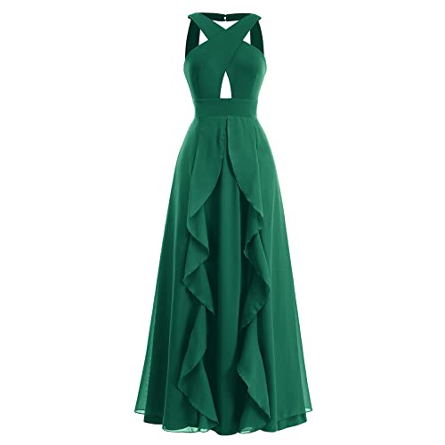 Image of Women Transformer Hi Low Evening Long Prom Dress Halter Convertible Multi Way Spaghetti Strap Wedding Cocktail Maxi Gown