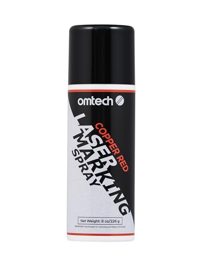 OMTech Laser Marking Spray 1pcs 8oz Red Marking for CO2 Laser on Metal