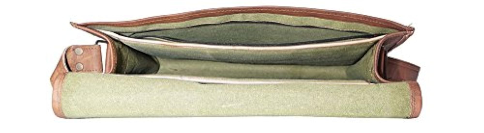 Genuine Leather Laptop Messenger Bag for Men and Boys