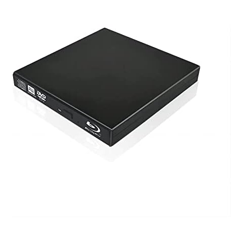 VSVABEFV External USB Blu Ray Drive, Ultra-Slim BD/CD/DVD-ROM CD/DVD-RW Blu Ray Burner Player Rewriter for Laptop/MacBook/Desktop, Portable Blu-Ray Drive Compatible with Windows XP/7/8/10/X MacOS Cover