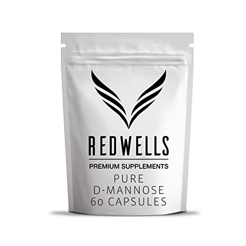D Mannose Kapseln REDWELLS UTI Unterstützung keine chemischen Zusätze 1000mg Serving - 60 Pack Cover