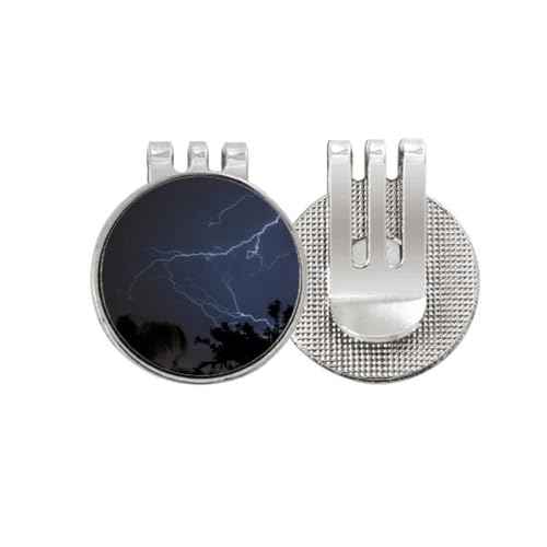 Marcador de pelota de golf magnético con diseño de paisaje natural nocturno