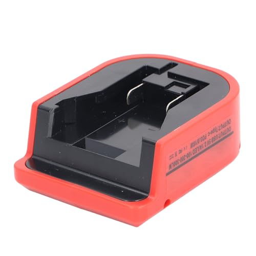 Fonte de Alimentação de Bateria de Lítio Com Luz LED USB Tipo C para Baterias de 14,4-18V Adaptador