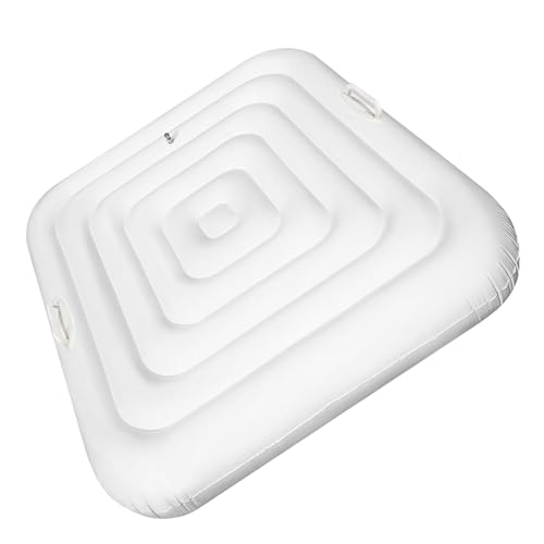Adozsb Inflatable Hot Tub Cover Energy Saving Lid Compatible with SaluSpa Coleman Spa for Outdoor Hot Tub Windproof Rain-Proof Cover Protector for Hot Tubs Durable Energy-Saving (Square-4.2ft-Handle)