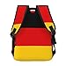 SEOCKA Germany Flag Casual Backpack Travel Pack Bag Laptop Backpacks With Side Pockets Front Zipper Pockets Bookpack Daypack Picnic Rucksack Computer Bag