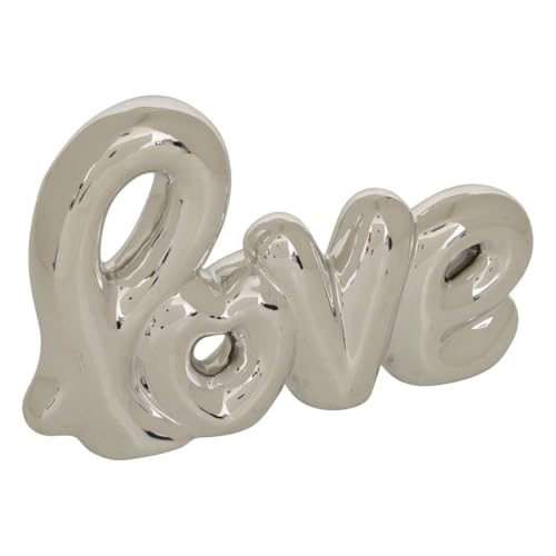 Atmosphera - Mot à Poser Love L. 21,4xP. 4xH. 14cm céramique Assorti - Modéle b