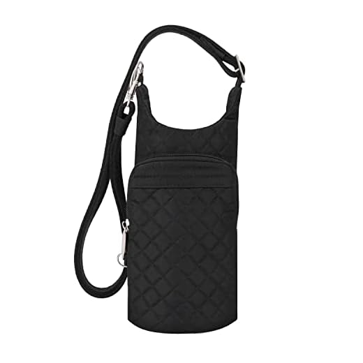 Travelon: Boho Water Bottle Tote Pouch - Black