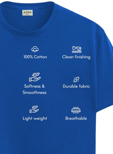 Image of ADRO Printed Tshirt for Men | Cotton Printed T-Shirt | Regular Fit Casual Mens T-Shirts | Premium Summer Tshirts