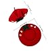 BESPORTBLE Christmas Beret Hat for Women and Wool Felt Bowknot Warm Artist Cap Holiday Fashion Winter Headwear Red