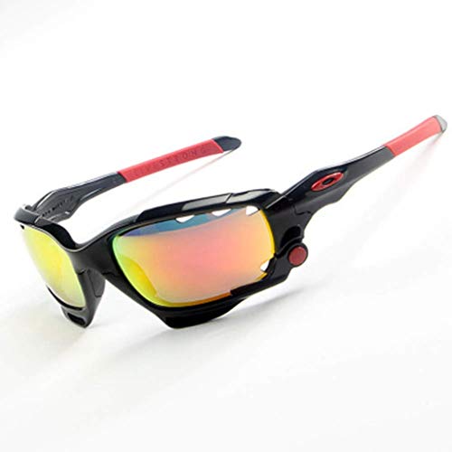 Lunettes de soleil de sport avec 3 verres interchangeables anti-éblouissement