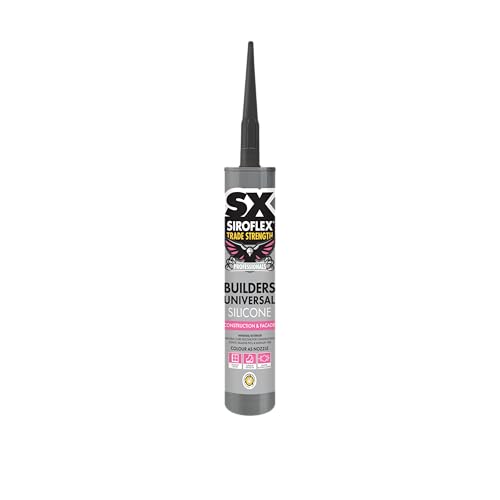 Image of SX Siroflex Builders Universal Silicone Black – Low Modulus Neutral Curing Odourless Providing Adhesion and Resistance to UV Weather – 310ml