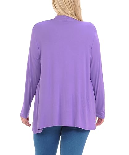 Image of Pastel by Vivienne Women's Long Sleeve Jersey Plus Size Cardigan