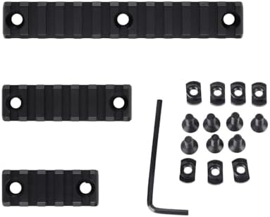ToopMount Picatinny Rail 5-Slot 7-Slot 13-Slot Lightweight Aluminum 3-Piece Picatinny Rail for Outdoor Sport