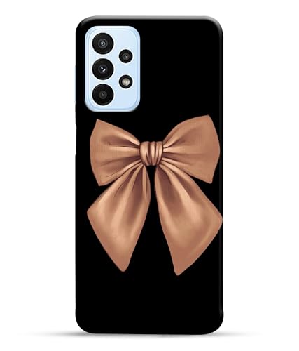Image of Girly Pink Bow Printed Hard Back Case Cover Compatible for Samsung Galaxy A23 LTE | A23 5G | Samsung A23 5G (Multicolor) - D1660