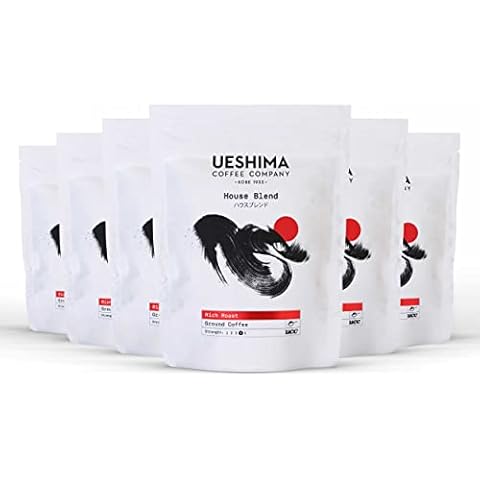 Ueshima House Blend Ground Coffee 250g (pack of 6) Cover