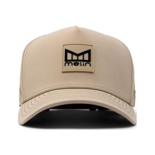 Image of melin Odysea Stacked Hydro, Snapback Hats, Water-Resistant Baseball Caps for Men & Women, Golf, Running, or Workout Hat